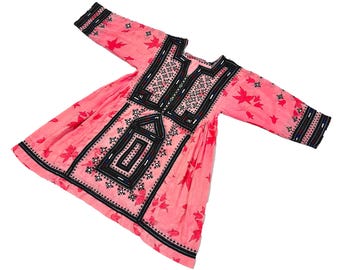 Vintage Baluchi Banjara Dress | Handmade Afghan Tribal Embroidered Dress | Ethnic Floral Maxi | Traditional Festival & Boho Party Outfit |