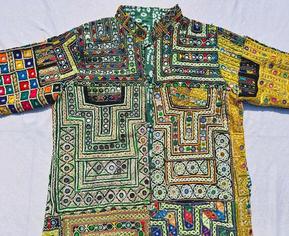 Very Rare Handmade Afghani Patchwork Jacket | Col… - image 15