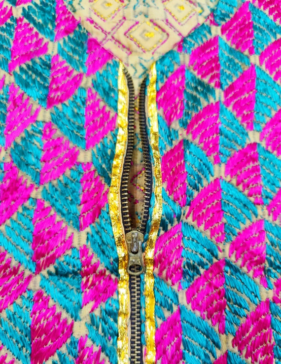 Antique Punjabi Phulkari Banjara jacket made by t… - image 9