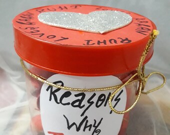 CUSTOMISED JAR (Reasons why I love you)