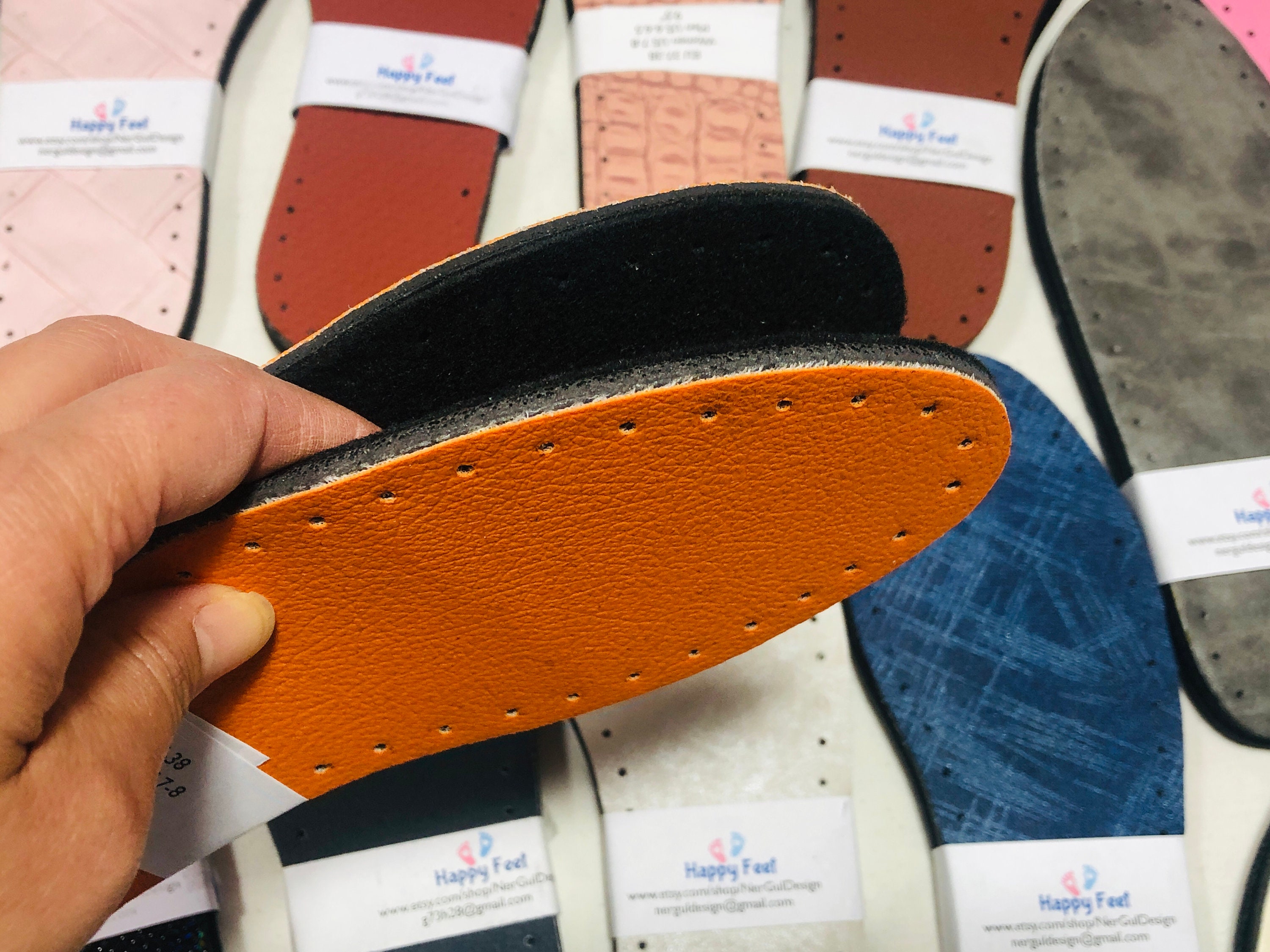 3 Layered Sole/insole EU 3738 9.5 With Holes for Etsy