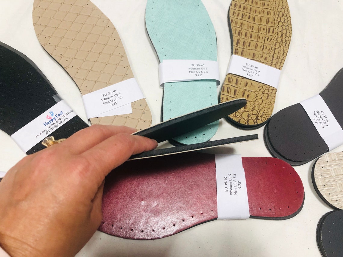 2 Layered Sole/Insole EU 3940 9.75 with Holes for Etsy