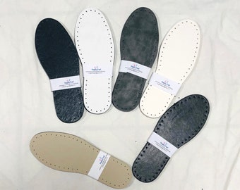 3-Layer Insole EU 43-44 (11") with Holes: Crochet/Knit Slippers, EVA Rubber & Faux Leather