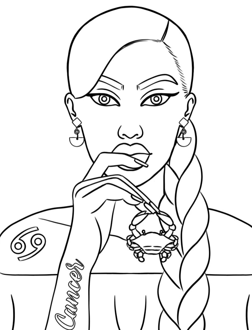 Cancer Predrawn - Etsy