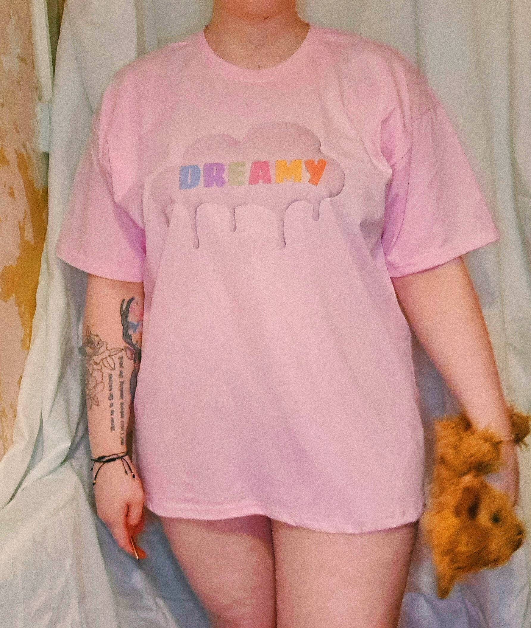 XXL pastel 'Dreamy' oversized bed shirt loungewear Etsy