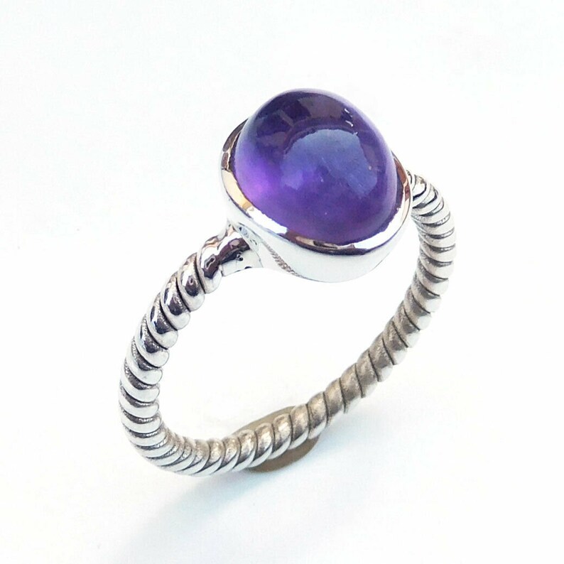Statement Ring Bezel Ring Twisted Band Ring Oval Ring 925 Silver Jewelry Christmas Sale Sterling Silver Ring Natural Gemstone Ring