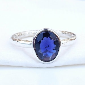 Natural Tanzanite Ring, Tanzanite Jewelry, Silver Ring, Boho Ring, Statement Ring, Gift for Her, Artisan Ring, Christmas Sale, Mom Gift Ring