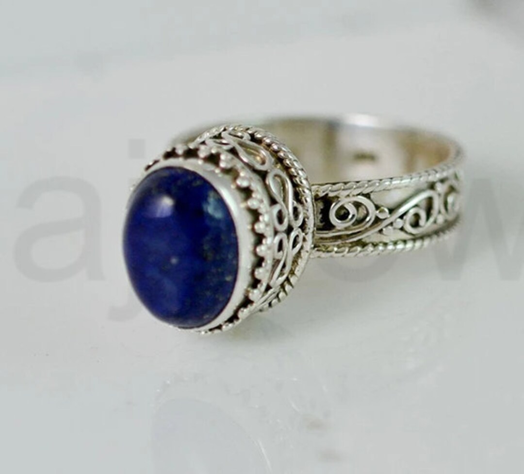 Anello Regolabile In Argento Sterling 925 Con Pietra Di Luna E Fiore Di Loto – Chakra E Yoga, Regalo Per Lei In Elegante Confezione