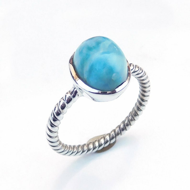 Statement Ring Bezel Ring Twisted Band Ring Oval Ring 925 Silver Jewelry Christmas Sale Sterling Silver Ring Natural Gemstone Ring