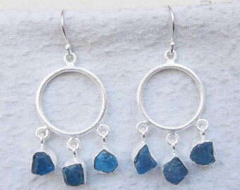 Tanzanite Earring, Natural Gemstone Earring, Vintage Earring, Hanging Earring, Handmade Earring, Sterling Silver Earring, Dangle Drop, Sale