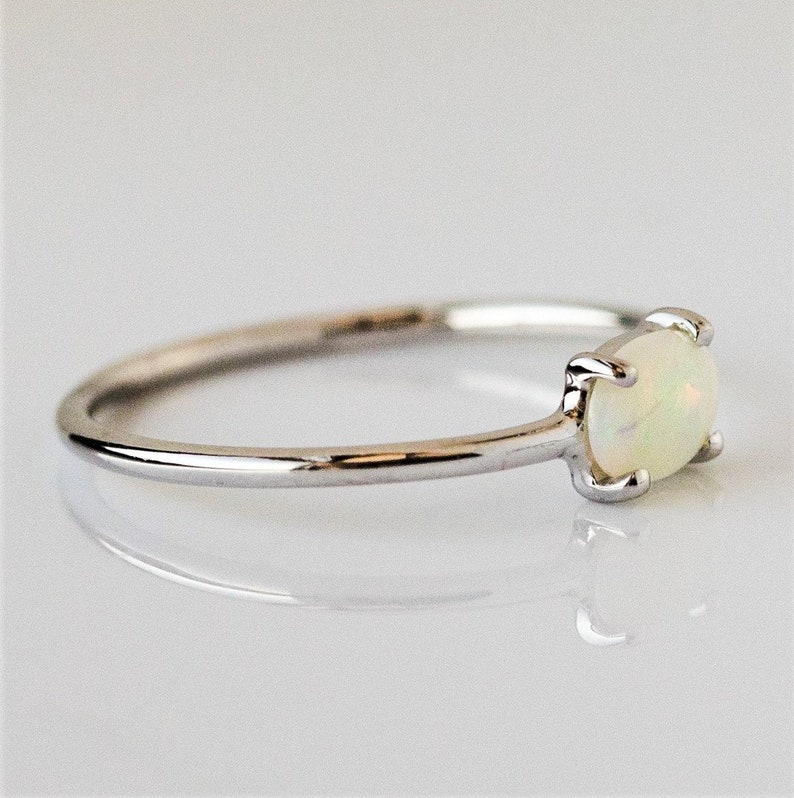 Natural Opal Ring Good Quality Opal Ring Prong Setting Ring Etsy