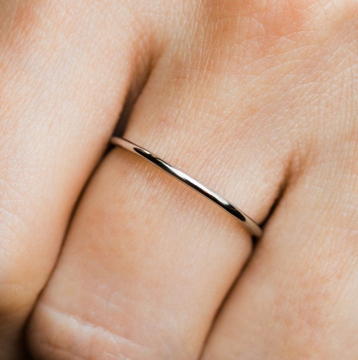 Silver Stackable Ring Thin Band Ring Silver Band Ring Etsy