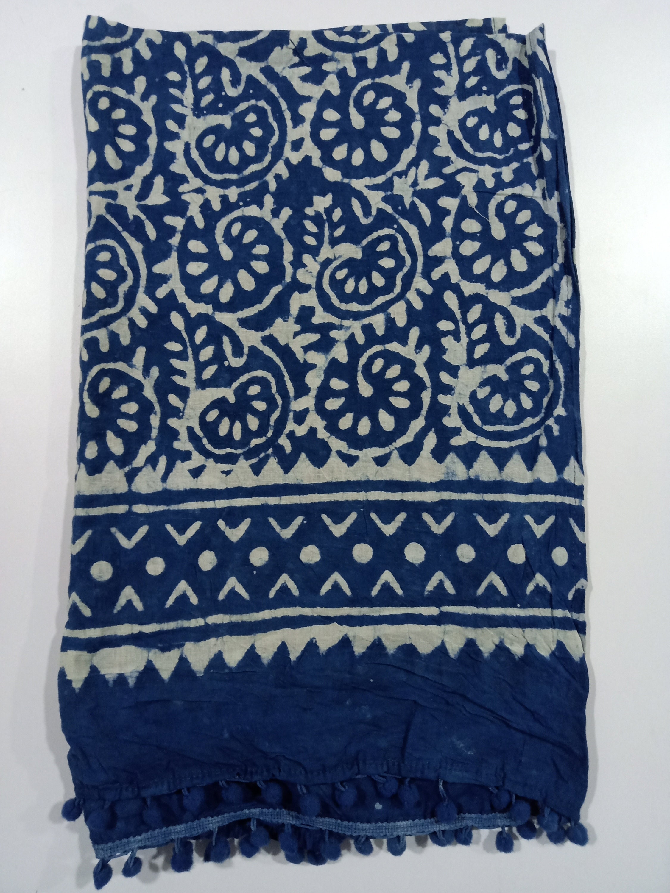 Stole Cotton Blue - Etsy Stole Cotton Blue - Etsy