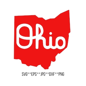 Ohio, state of ohio, script, ohio lettering, baby onesie, svg, cricut, silhouette