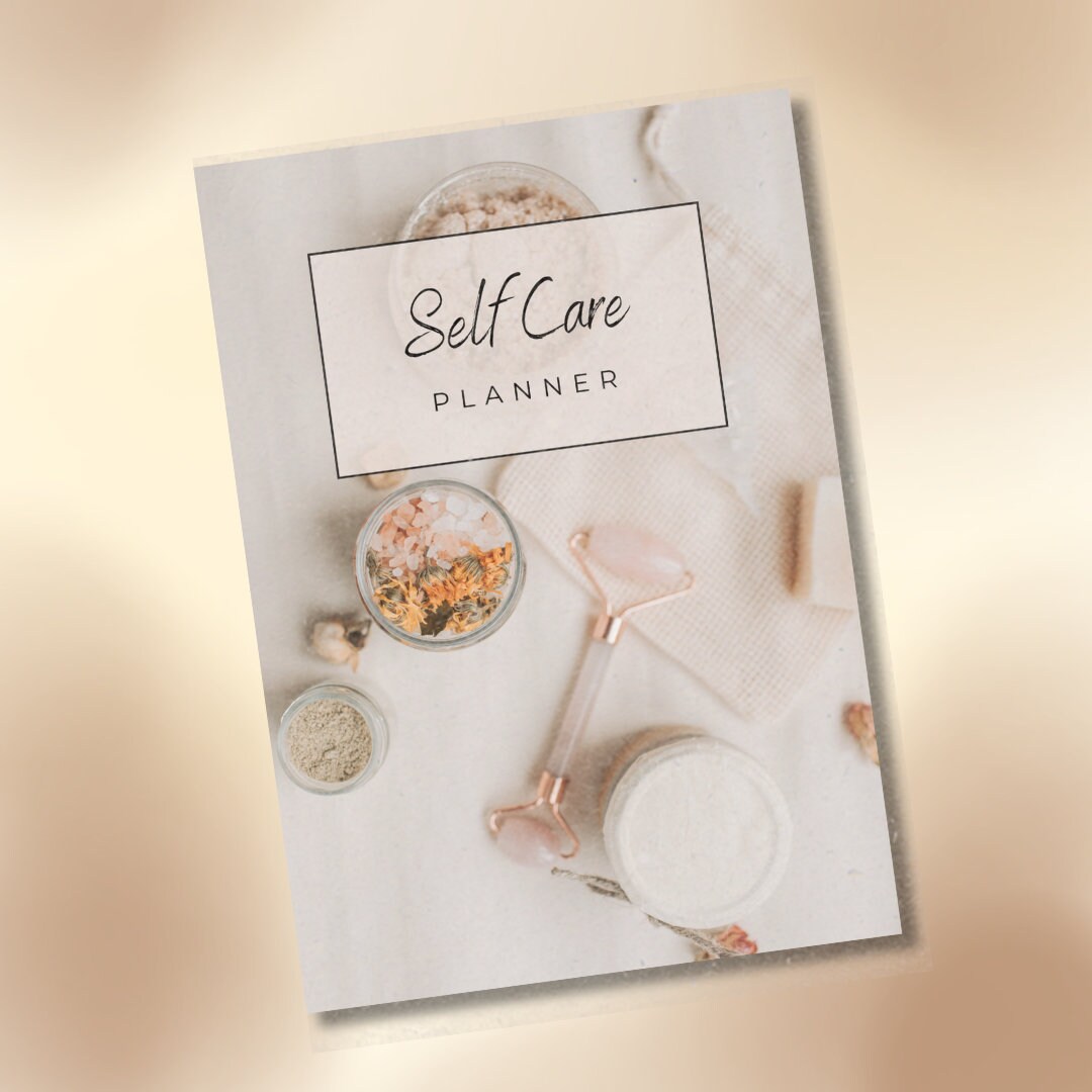 MRR/PLR Printable Self Care Planner Aesthetic 48-page Daily Wellness