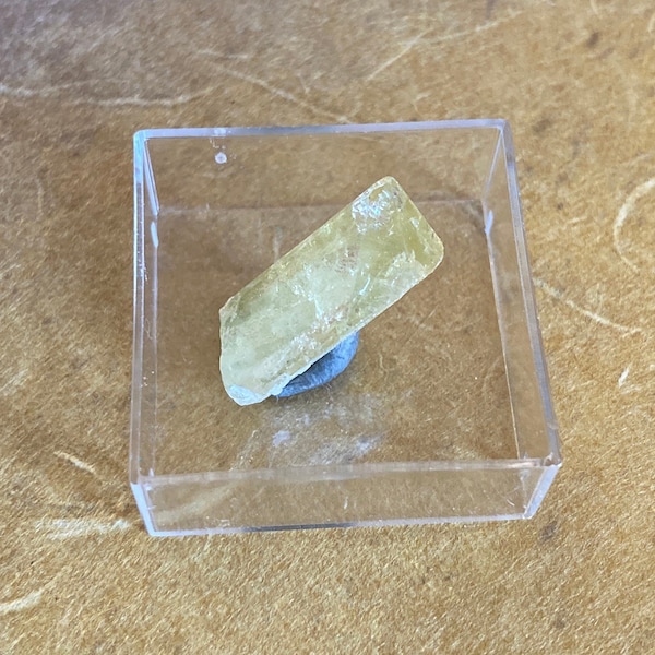 Brazilianite Crystal Piece In Box, Green Crystal, Unique & Special Crystal Piece, From Brazil, Ethical, Natural, High Quality A+ Grade