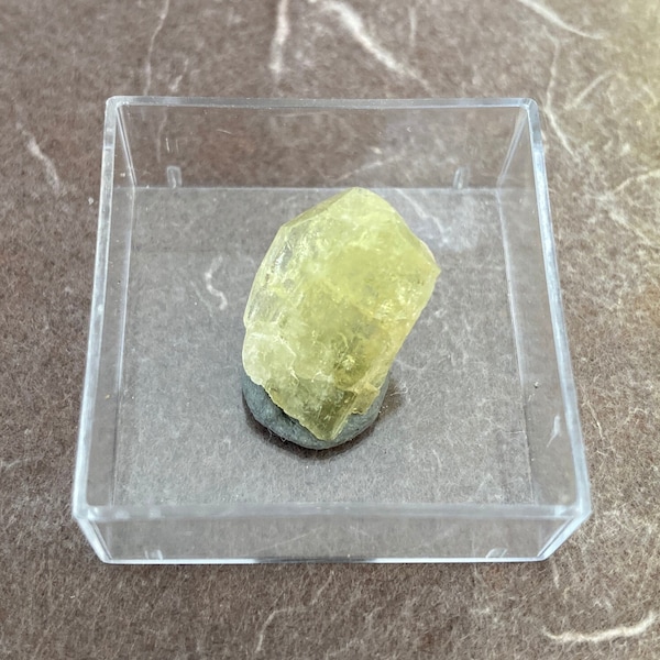 Brazilianite Crystal Piece In Box, Green Crystal, Unique & Special Crystal Piece, From Brazil, Ethical, Natural, High Quality A+ Grade