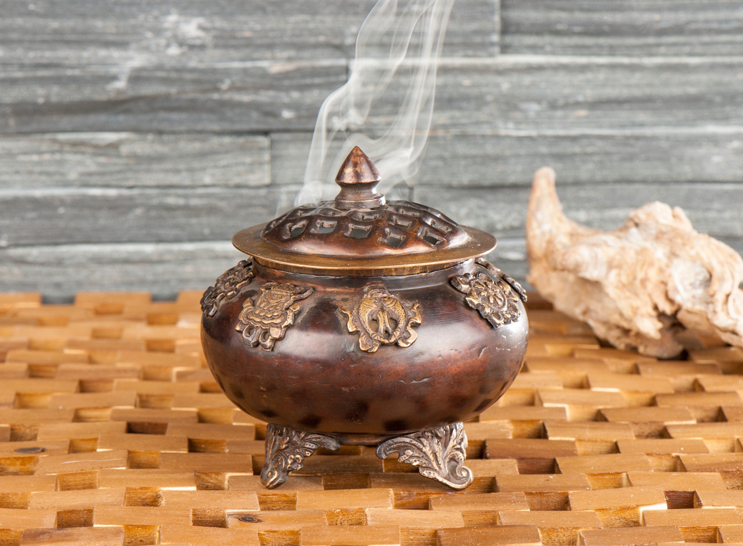 Copper Incense Bowl 