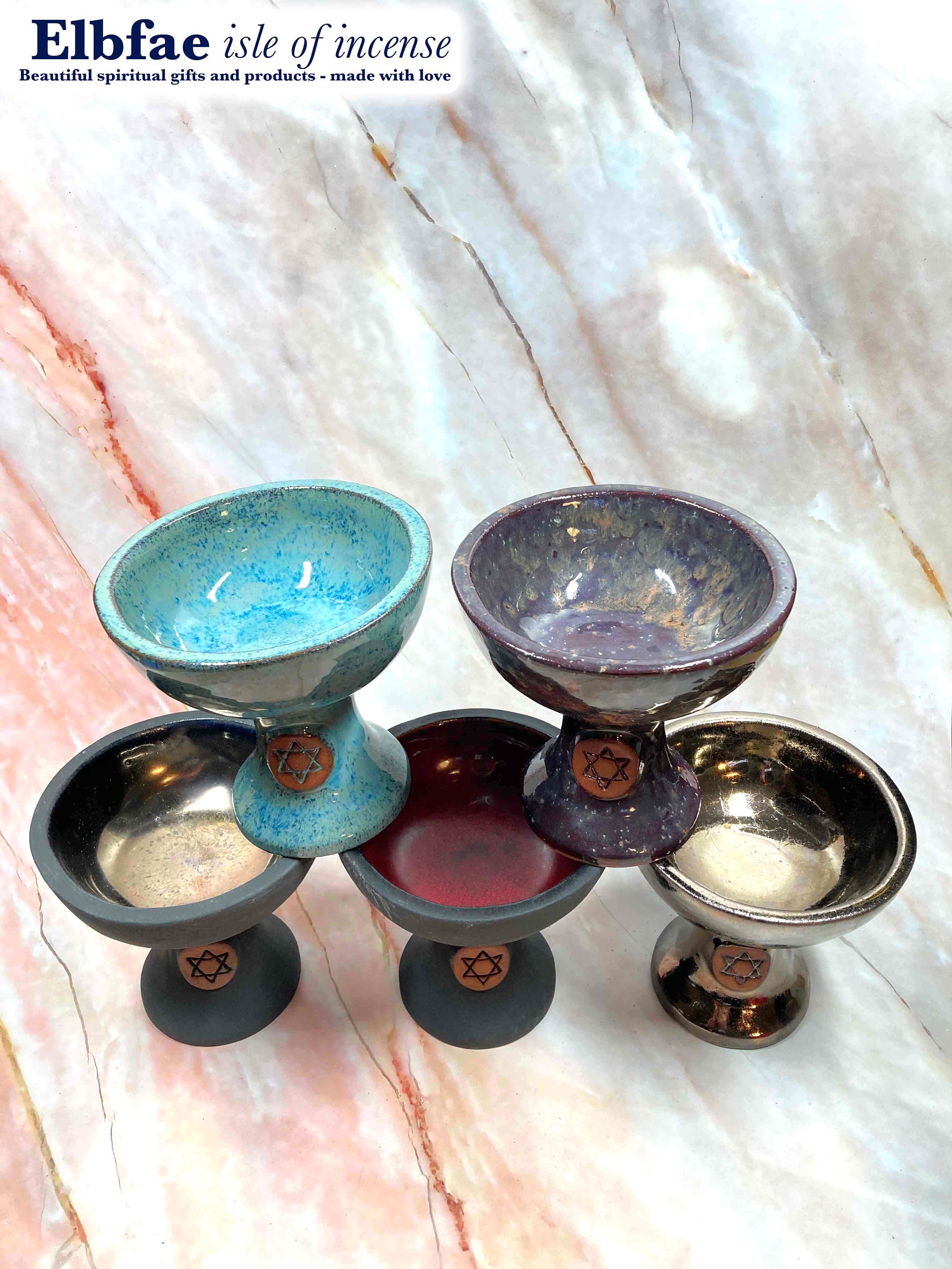 Large Incense Burner Chalice Bowl StarChild Glastonbury UK Etsy