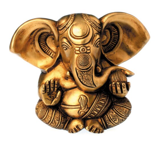 Ganesha ganapati Vinayaka Medium Brass Statue Hinduist | Etsy