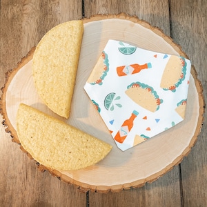 Taco Tuesday Dog Bandana / Over The Collar / Custom Name/ Party Bandana / Fiesta Bandana/ Cinco de Mayo/ Dog Gift
