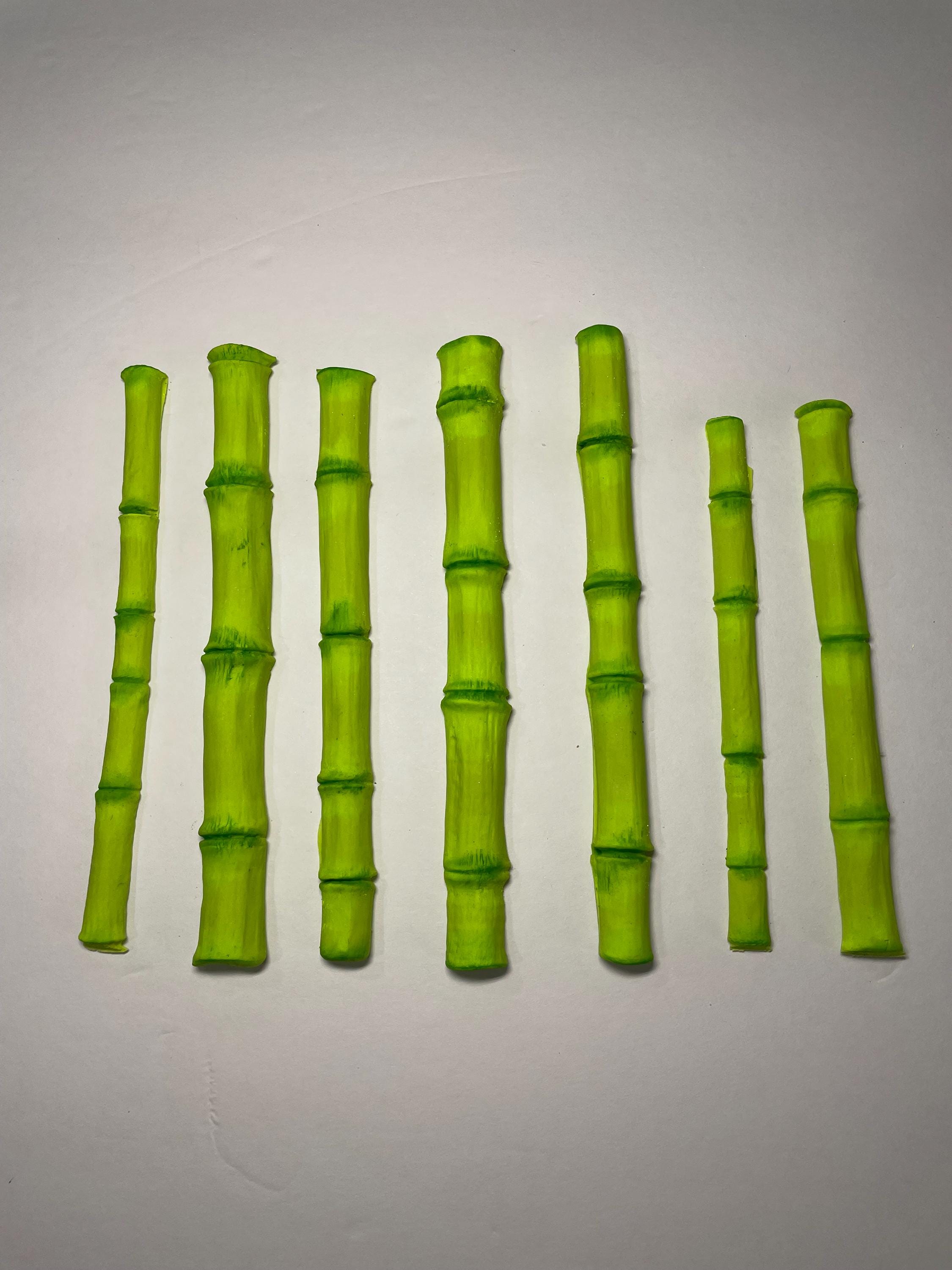 Fondant Bamboo Cake Toppers: Vegan Decorations - Etsy