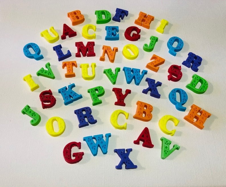 Fondant Edible Letters for Birthday Cake or Cupcake Etsy Fondant Edible Letters for Birthday Cake or Cupcake Etsy