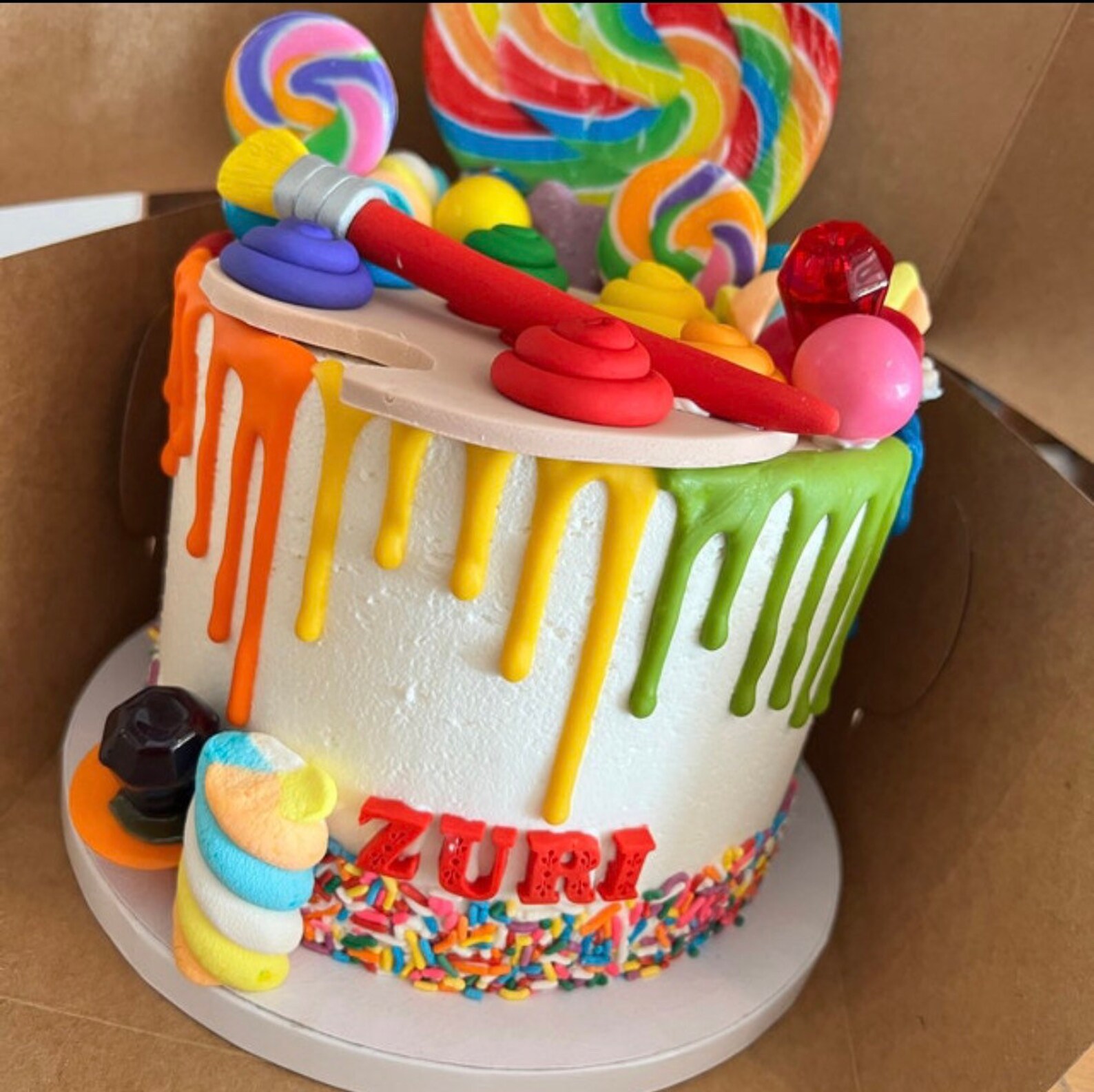 Fondant Paint Palette Artist Paint Brush Cake Decoration Set Etsy