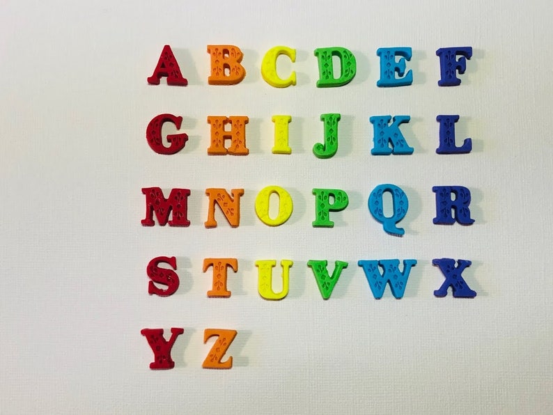 Fondant Edible Letters for Birthday Cake or Cupcake Etsy Fondant Edible Letters for Birthday Cake or Cupcake Etsy