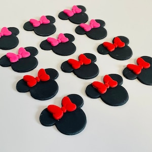 Fondant mouse head toppers-Vegan