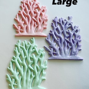 Fondant corals perfect for cake decoration