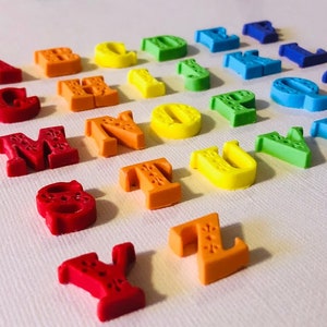 Fondant edible letters for birthday cake or cupcake decorations any color-Vegan