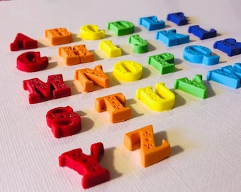 Fondant small letters for birthday cake or cupcake decorations any color-Vegan, Nut Free, Gluten Free