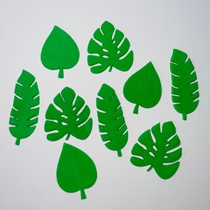 Fondant Jungle leaves Safari theme monstera leaf perfect to decorate your own cake