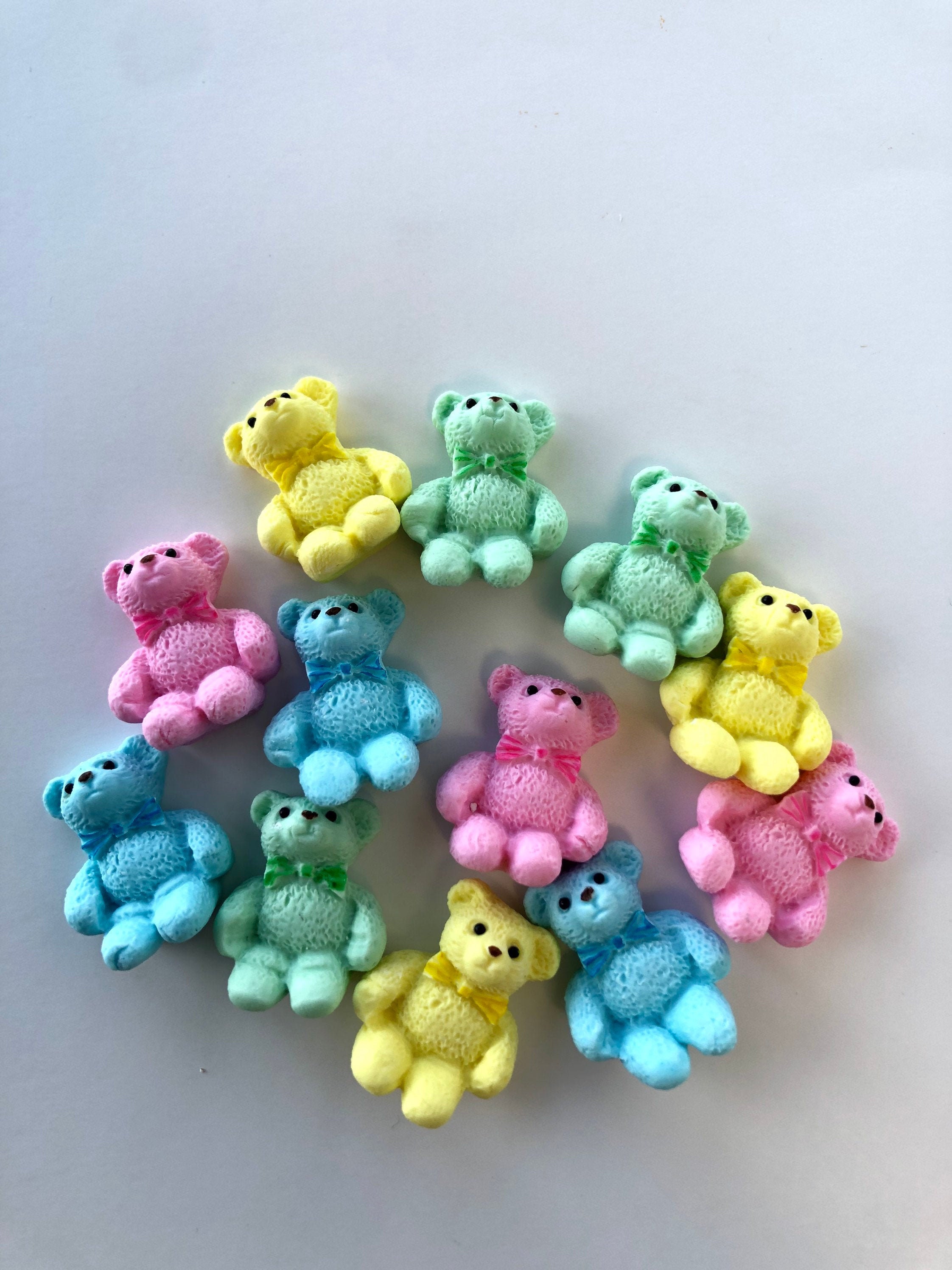 Fondant cute little bears - Vegan  Nut Free - Dairy Free
