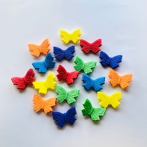 Fondant edible multicolored Butterflies for party decorations
