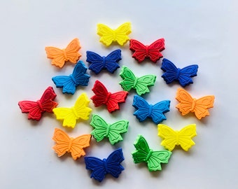 Fondant edible multicolored Butterflies for party decorations