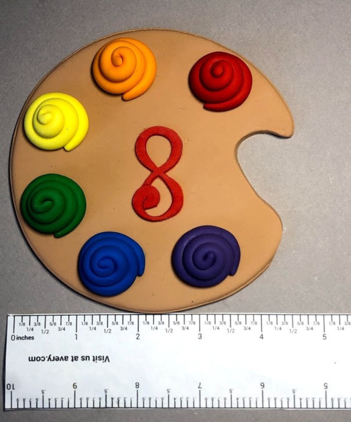 Fondant Paint Palette Artist Paint Brush Cake Decoration Set Etsy