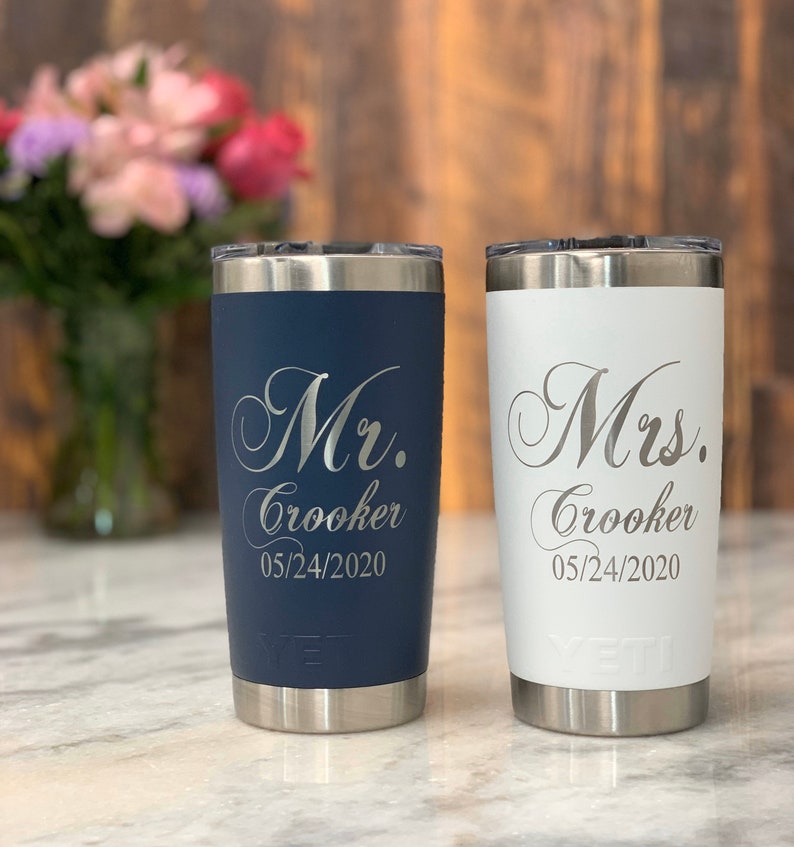 mr and mrs yeti tumblers