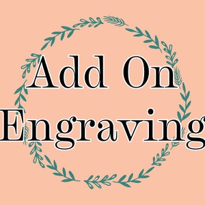 ADDITIONAL ENGRAVING- . Cup Personalize