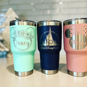 Custom Disney Laser Engraved Tumbler 20oz 30oz image 1