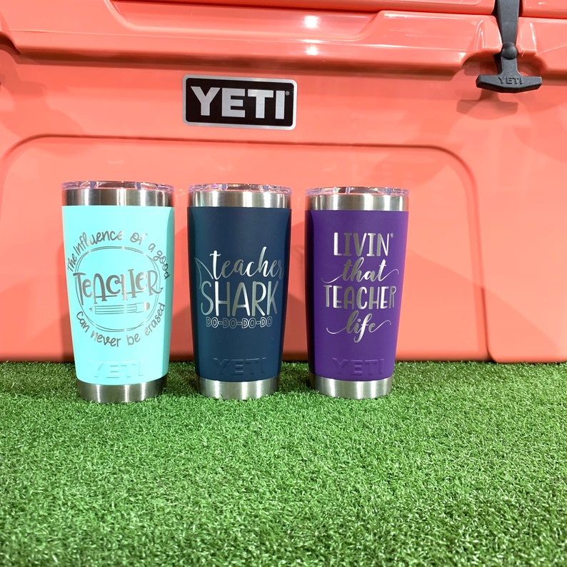 YETI TEACHER CUSTOM Laser Engraved End of the Year Gifts Etsy