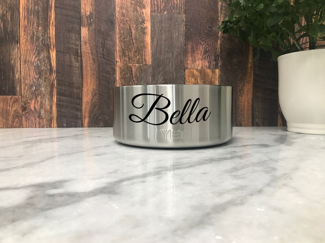 STAINLESS DOG BOWL Personalized Laser engraved Stainless Etsy