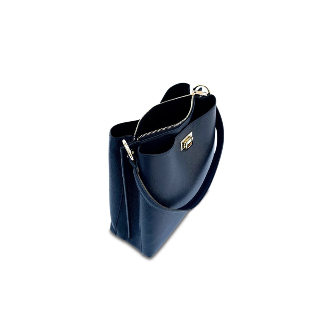 Navy Leather Tote Bag With Navy Boho Strap - Etsy