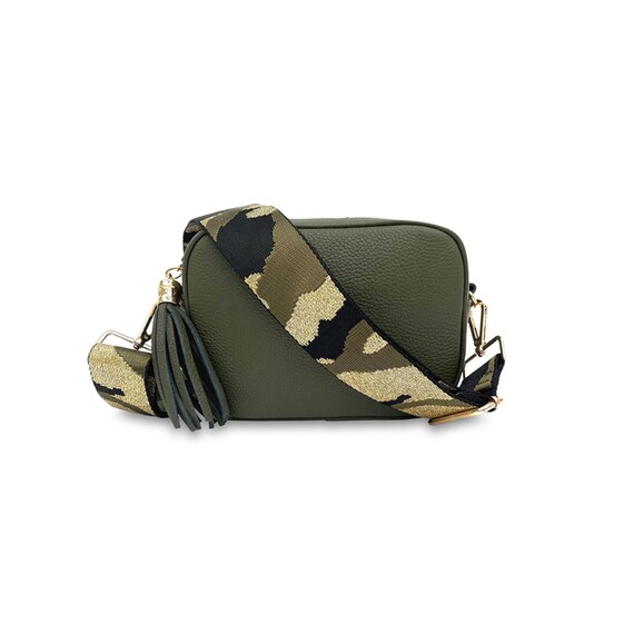 Louis Vuitton Khaki Green Strap Coin Bag