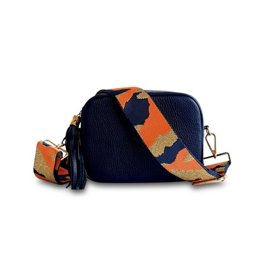 Blue Orange Black Camouflage Mini Crossbody Cell Phone Bag Women Small  Crossbody Purse Shoulder Strap Wallet