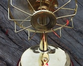 Vintage style Fully Brass Electric Fan With 3 blades Collectible Working Table Fan
