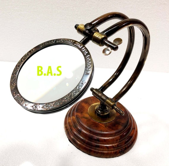 Vintage Binocular Folding Monocle Telescope Spyglass Solid Brass Antique Finish