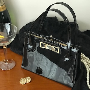 Bolso Vintage Essell BLACK PATENT
