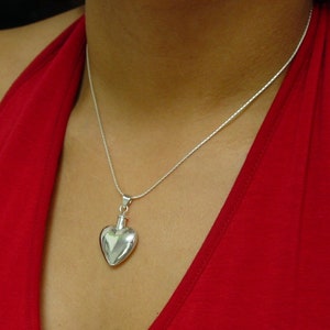 Polished Sterling Heart Keepsake image 3